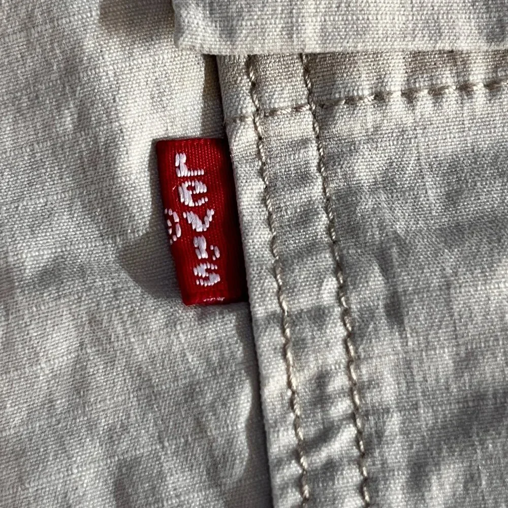 Levi's Men's S/P/CH Loose Fit Beige Cargo Technical Utility Pants Surplus Style